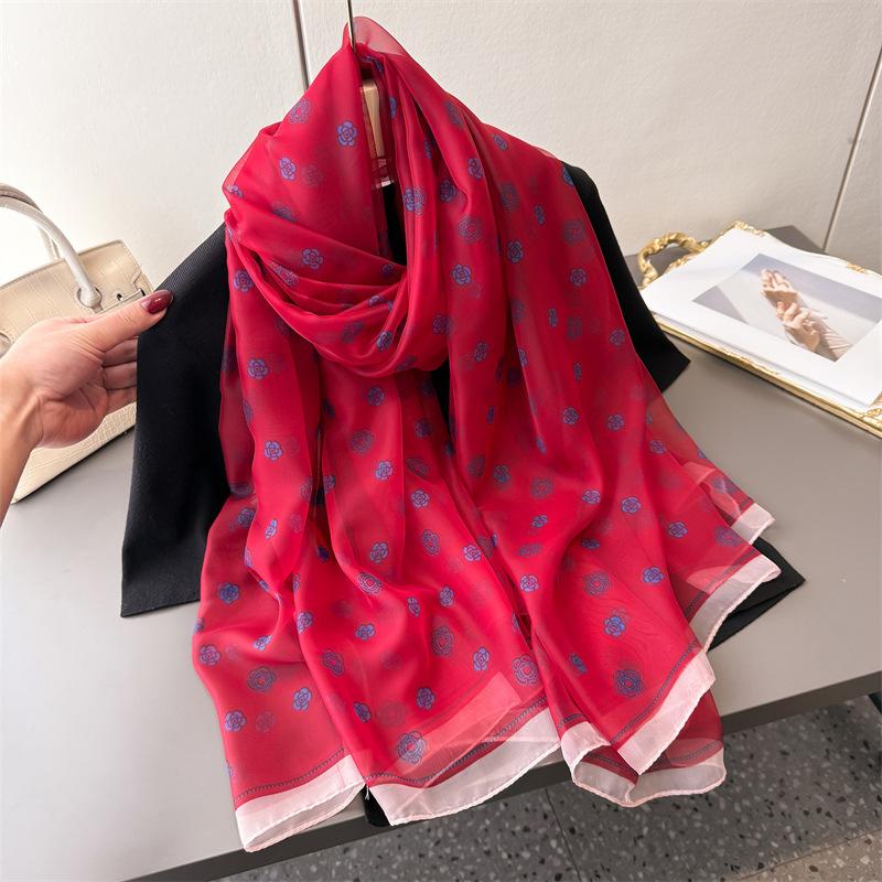 

Women New Fashion Thin Scarves Lady Shawl Hijab Wrap Foulard Bandanna Muffler Travel Beach Sun Protection Scarf Headscarf 185x120cm