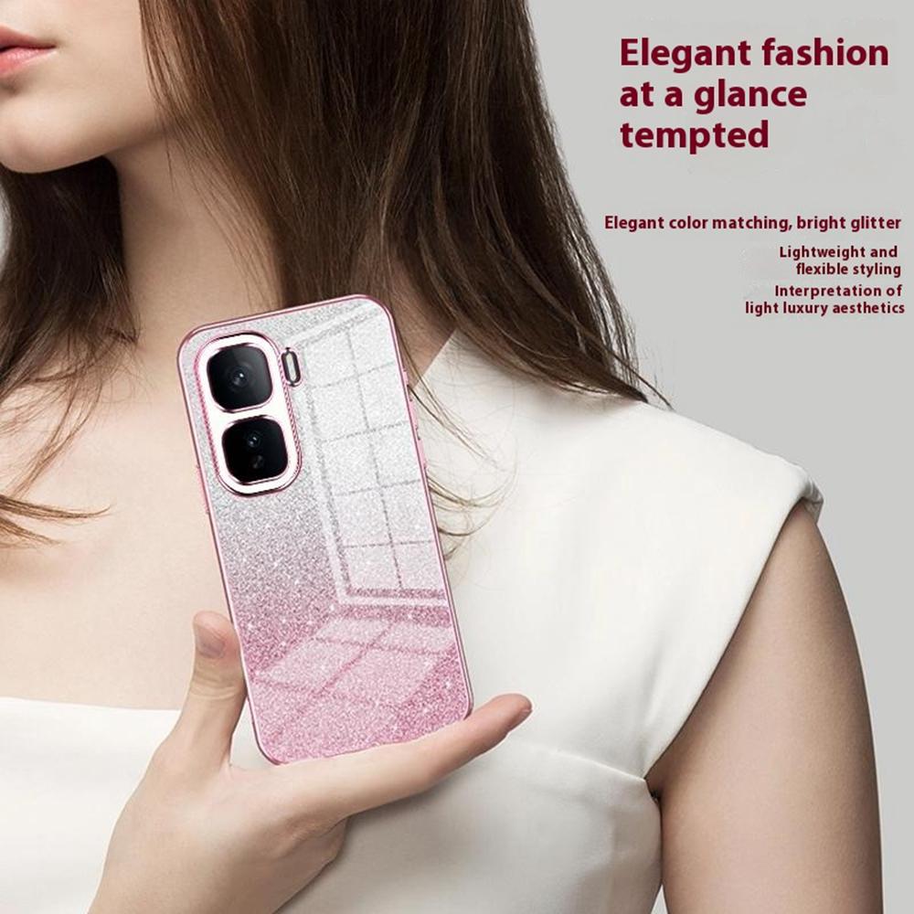 For vivo iQOO Neo10 5G/Neo10 Pro 5G Case Electroplating Gradient Glitter TPU Phone Cover