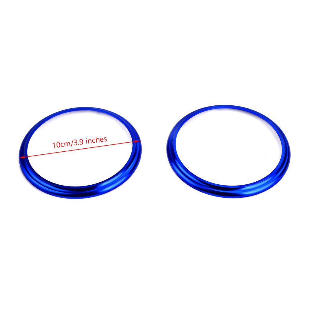 2PCS Car Aluminum Air Outlet Trim Cover Sticker Blue Fits For Subaru BRZ Toyota 86