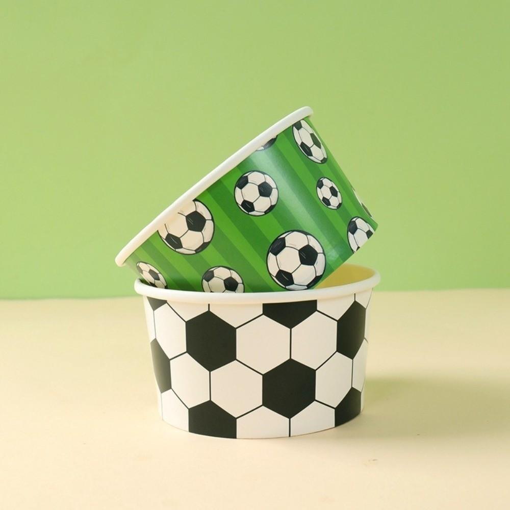 10Pcs Versatile Dessert Ice Cream Bowls Disposable Paper Bowls New Snacks Cups  Party Supplies