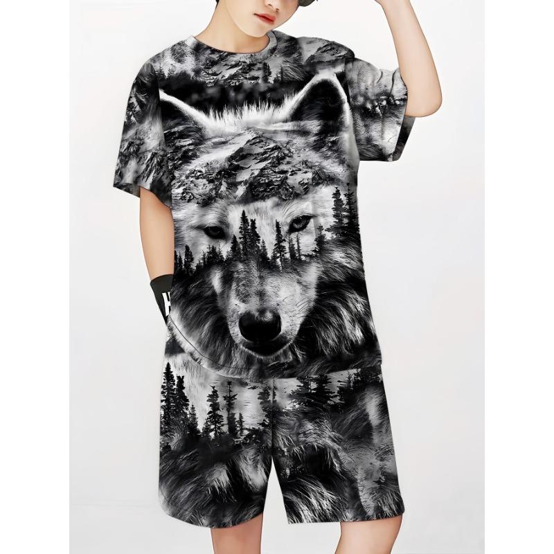 Children's T-shirt and Shorts Set, Comfortable, Skin-friendly and Breathable, Suitable for Sports and Daily Use