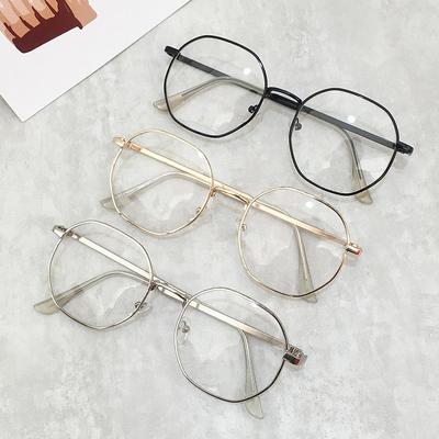 Anti-Blue Flat Glasses For Men And Women With The Same Fashionable And Versatile Student Myopia Finished Glasses