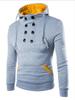 Men's Brushed Slim Fit Hooded Sweatshirt & Pullover Set