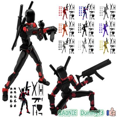 Children Dummy 13 Action Figure Titan Multi-articular Robot Toys 3D Printer Movable Anime Figure Stress Relief Decompression Toy