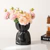 Solid Color Water Cultivation Vase Plastic Flower Arrangement Vase Creative Bouquet Vase