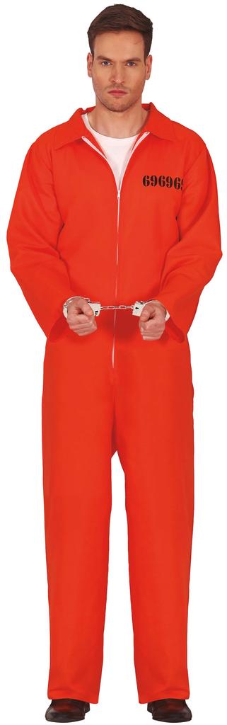 Anzug Kostüm Sträfling Gefangener Halloween Ball L