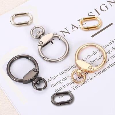 3Pcs Spring Ring Clasps With Double Lobster Clasps | Swivel Buckle For Bag & Keychain Accessories- Zinc Alloy Swivel Clasp Clips