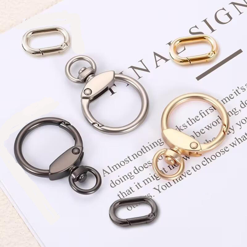 3 Stück Zinklegierung Schwenkkarabiner Metall-Drehverschluss für Tasche Handtasche DIY Hardware Zubehör