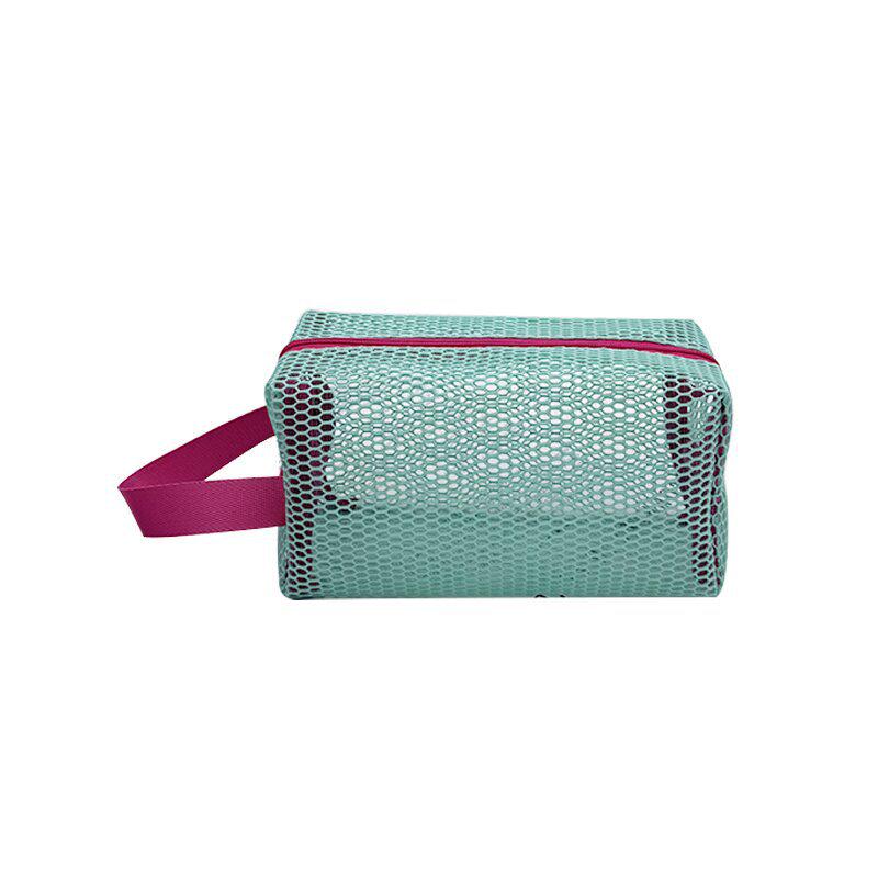 Dopamine Octagonal Mesh Makeup Bag - Portable Large-Capacity Transparent Travel Storage
