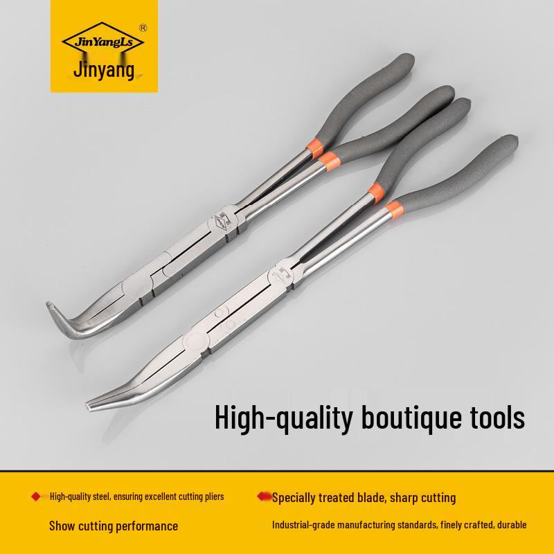 Jinyang Double Joint Super Long Needle-Nose Fishing Pliers, 11" & 13"