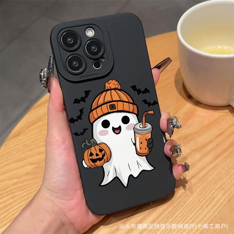 Halloween element Apple 15promax mobile phone case iphone14 is suitable for 12/13mini new 16Pro soft