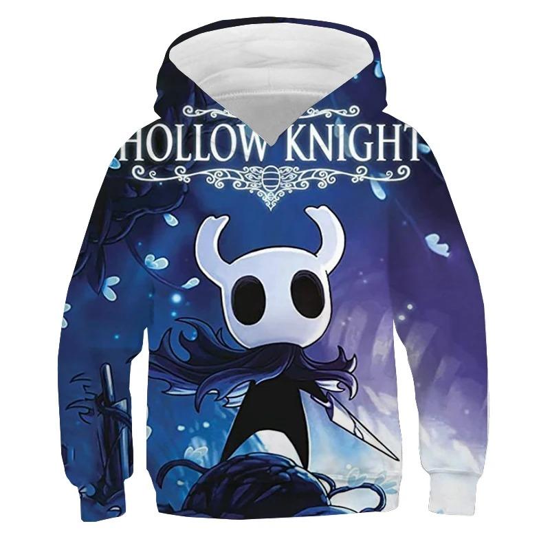 Hollow Knight Print Hoodies Men's Sweatshirts Autumn Pullover Boys Tracksuit Y2k Tops Anime Hoodie Kids Clothes