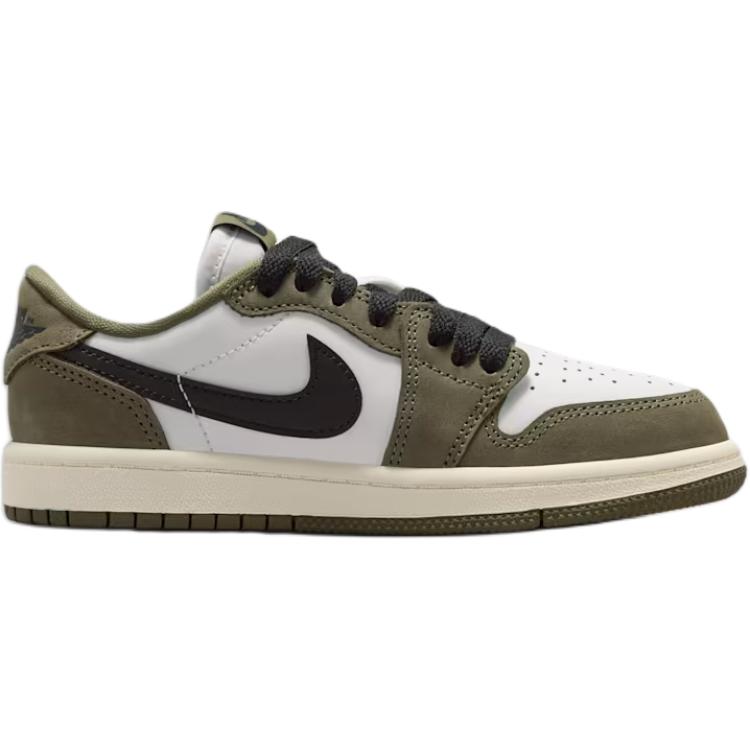 Jordan Preschool Air Jordan 1 Low Og Medium Olive Black Summit White Sail Hq6996-200