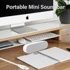 Computerspeaker, USB Tragbare Laptop-Lautsprecher, Mini-Soundbar mit 3D Surround-Stereo für Laptop, PC, Tragbar