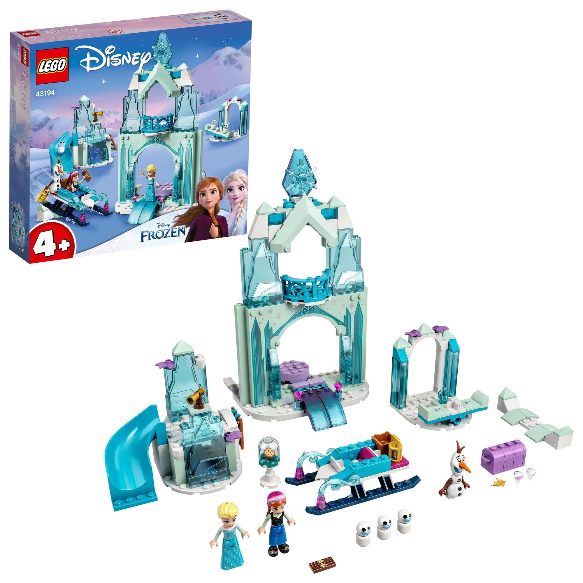 

LEGO Disney Princess Anna and Elsa s Frozen Wonderland Christmas Gift 43194 Toy Blocks Present Princess Castle for Girls Ages 4 and Up