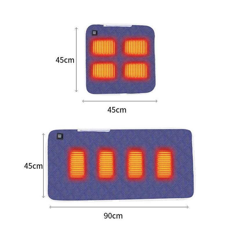 Allwetter USB Heizkissen 5V Elektrische Matte 3 Heizstufen Kältebeständig für Außen- und Innenbereich Tragbarer Wärmer