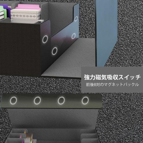 UNORUG Trekkers Card Box, Holds 1800 Cards (3 Columns), PU Leather, Vertical Card Storage, 24 Compartments, 3 Baffles, PU Leather Storage Box, Trading