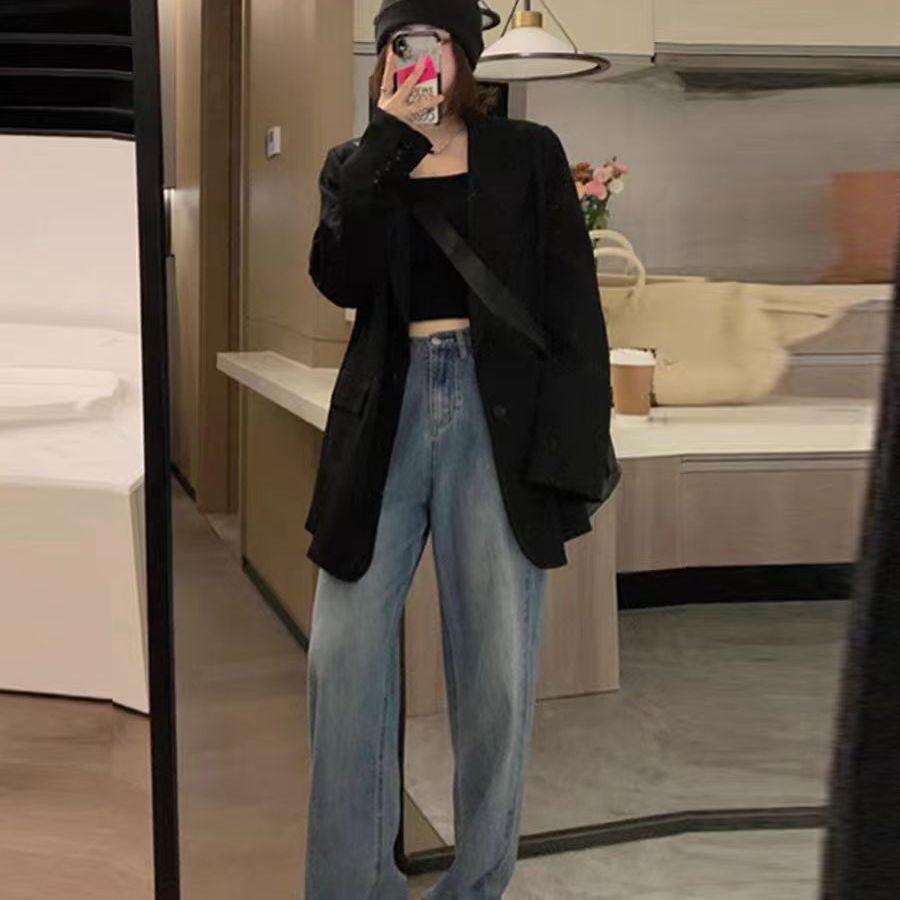 Chic and Elegant Ladies' Short Suit Jacket with High-end Vibes for Early Spring, Trendy Korean Style Suit Perfect for Petit