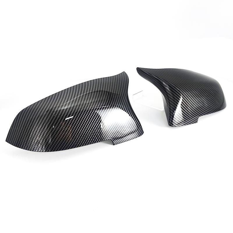2x Carbon Fiber Style Black mirror cover Replacement for BMW 5 6 7 Series F10 F11 F18 F07 F12 F13 F06 F01 F02 LCI Accessories