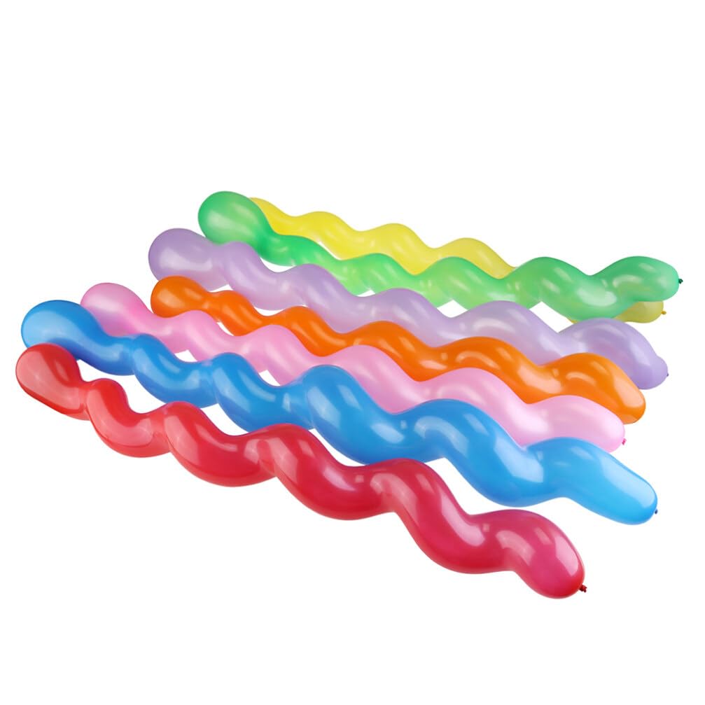 Frcolor Spiral Balloons, Long Balloons, Twist Balloons, Balloon Art, Magic Twist Pencil, Elongated Set, Party, Birthday, Wedding, Event, Decoration, B