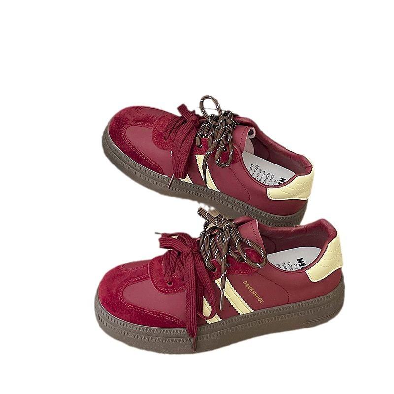 Retro board shoes women's autumn new sports versatile comfortable platform niche Forrest training shoes