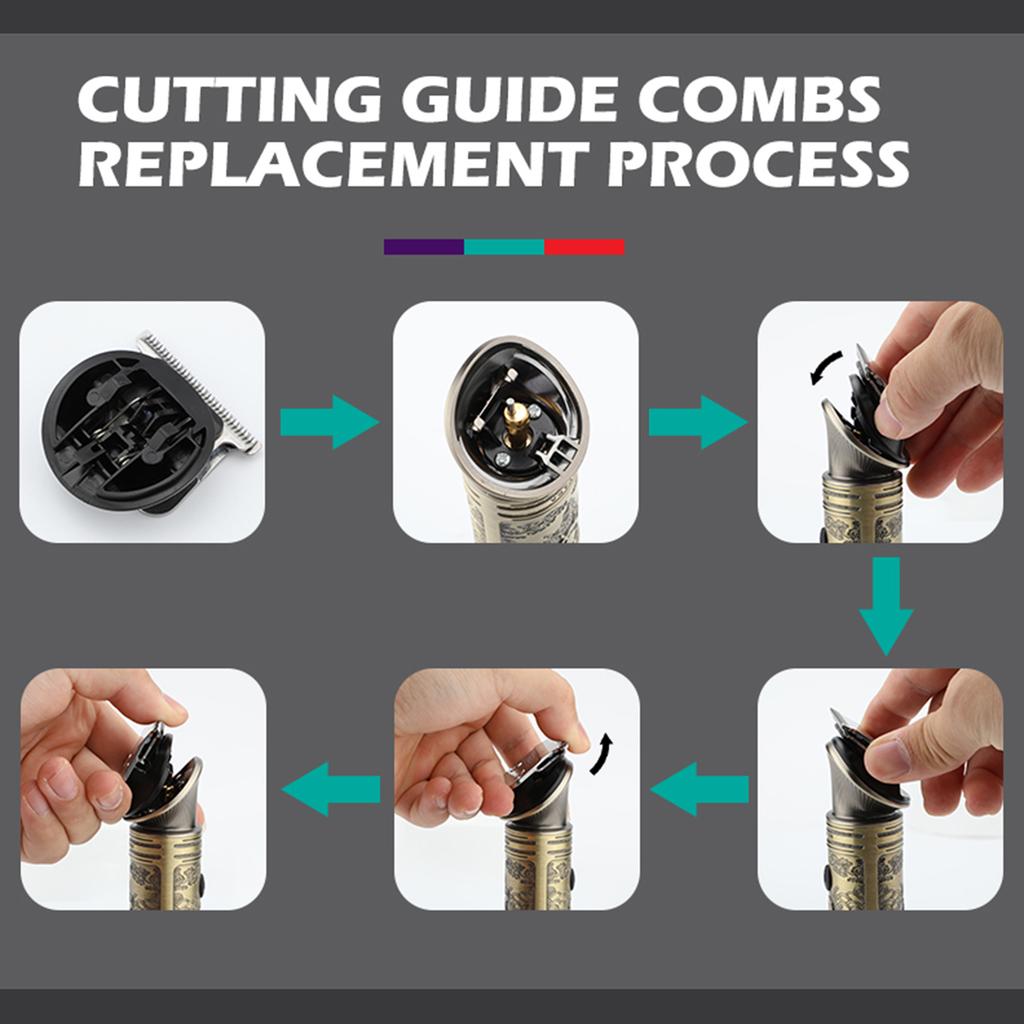 Retro Engraving All Metal Hair Clipper LED Display Fast Cutting Shaving Haircut Professional Styling