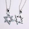 Pattern Hexagram Pendant Trendy Cool Men's Alloy Necklace Jewelry