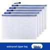 A4 Waterproof Transparent Mesh Zipper Bag for Students: Cross-Border File Storage & Classification