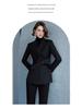Black Fashion Women's Business Suit - Slimming Micro Flare Pants