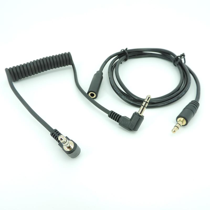 Stereo 3,5 mm Audio-Buchsen-Verlängerungskabel, universelle Kopfhörer-Verlängerung, Stecker auf Buchse, Kopfhörer-Aux-Kabel, 4-polig, 3-polig