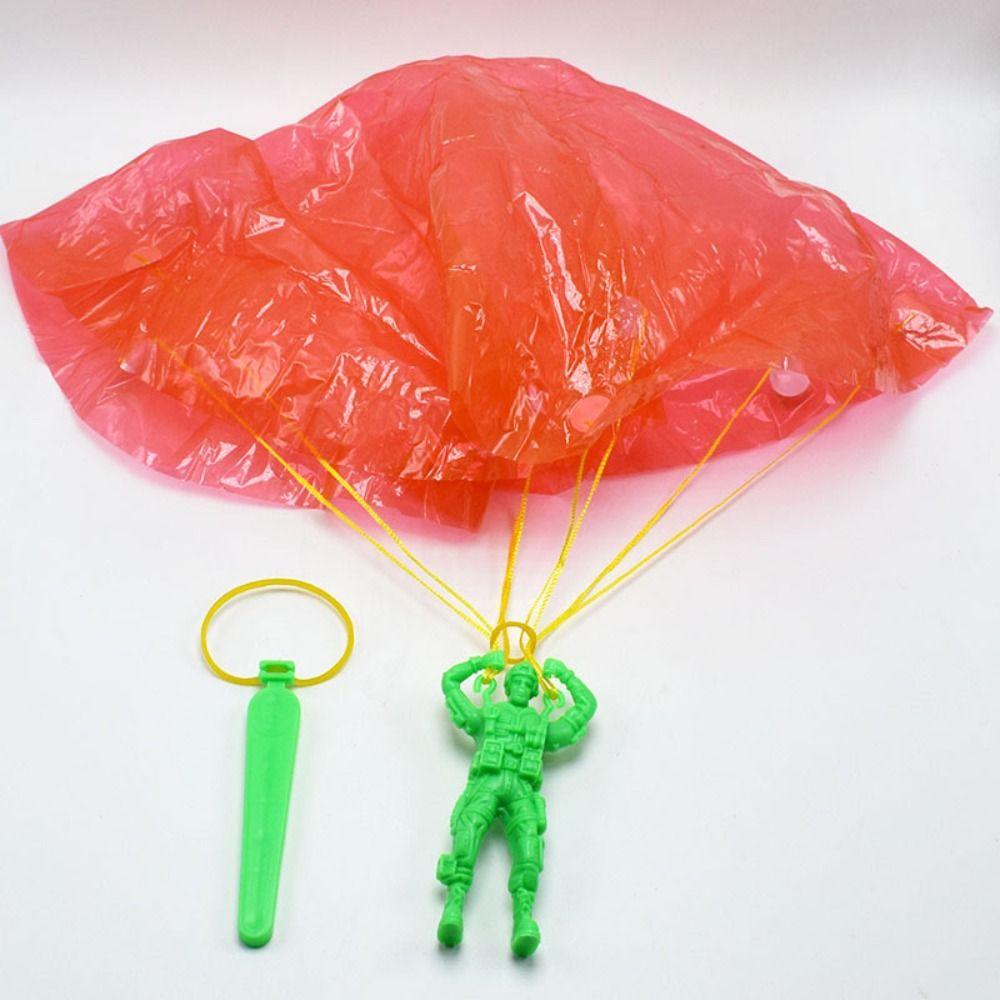 Parachute Sport Plastic Ejecting Parachute Toy Plastic Mini Soldier Game  Outdoor
