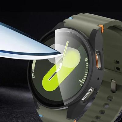 Glass+Case for Samsung Galaxy Watch 7 6 5 4 40mm/44mm Screen Protector Tempered Glass Protective Cover Samsung Galaxy Watch 7 6