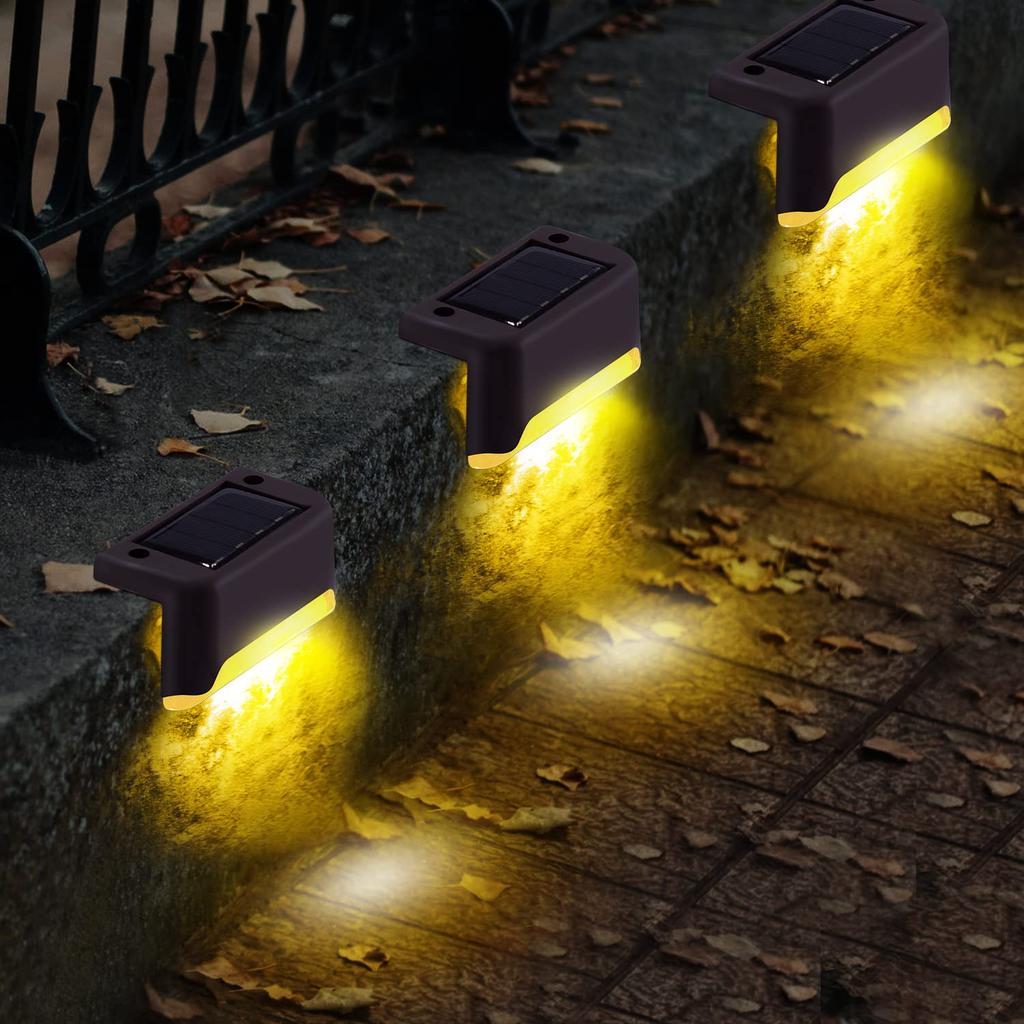 1~32PCs LED Solar Lights Outdoor Waterproof Motion Sensor Deck String Lights for Outside Yard Garden Stair Lamp