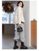 Women's Xiangyun Pattern Lightweight Short Down Jacket - Stylish Petite Winter Outerwear with White Duck Down Warmth