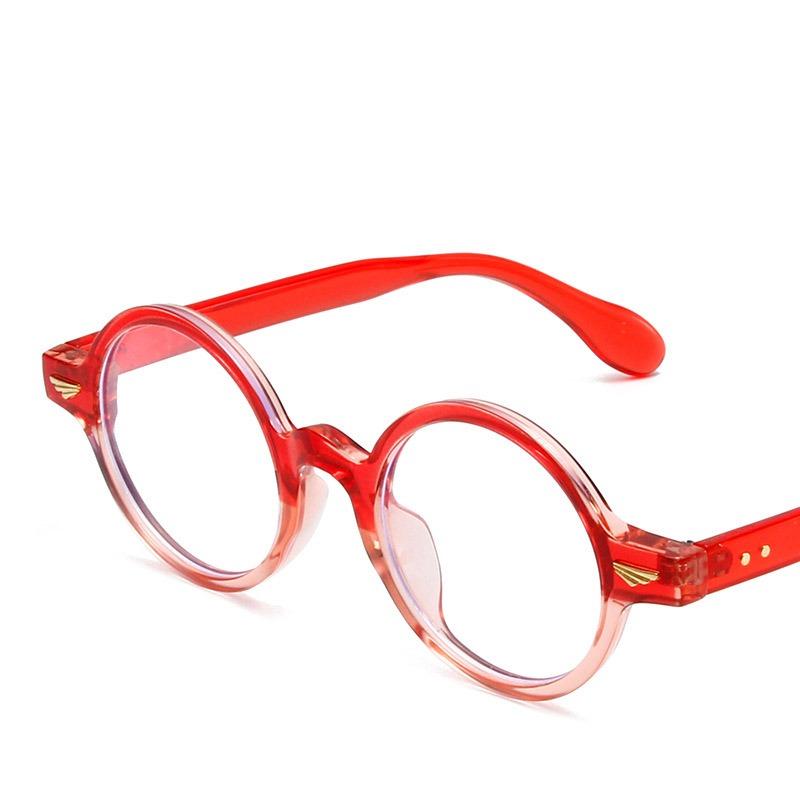 Retro Round Frame Fashion Glasses Anti Blue Light Computer Fashion Lightweight Eyeglasses Women Men