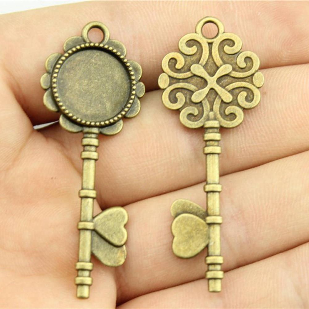 Fit Round 16mm Glass Cabochon Base Setting Tray Accessories Parts Men's Jewellery Bulk Original Cheapest Items