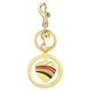 Rainbow Heart Metal Keychain Backpack Pendant Decoration Fashion Widget Trend