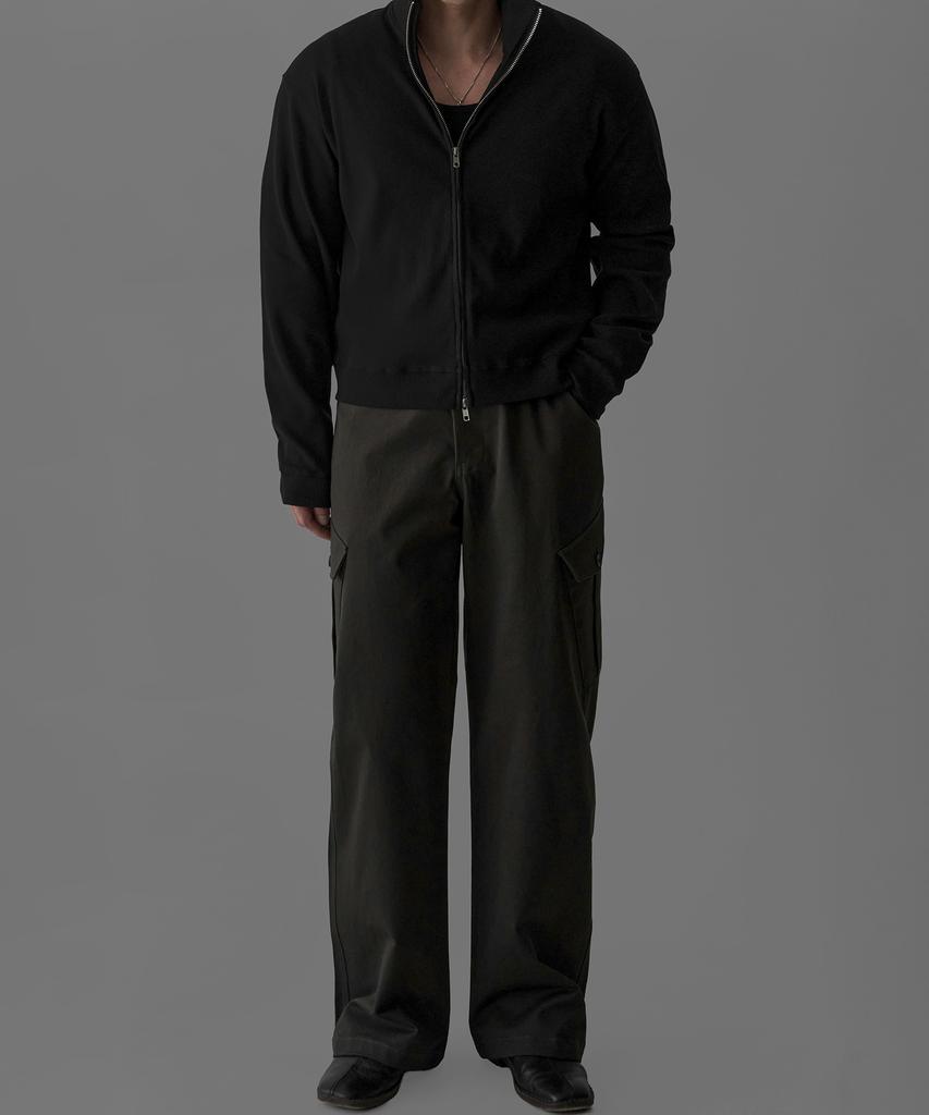 Baulopeulodeogteu Slant Cargo Pants [Charcoal Brown]