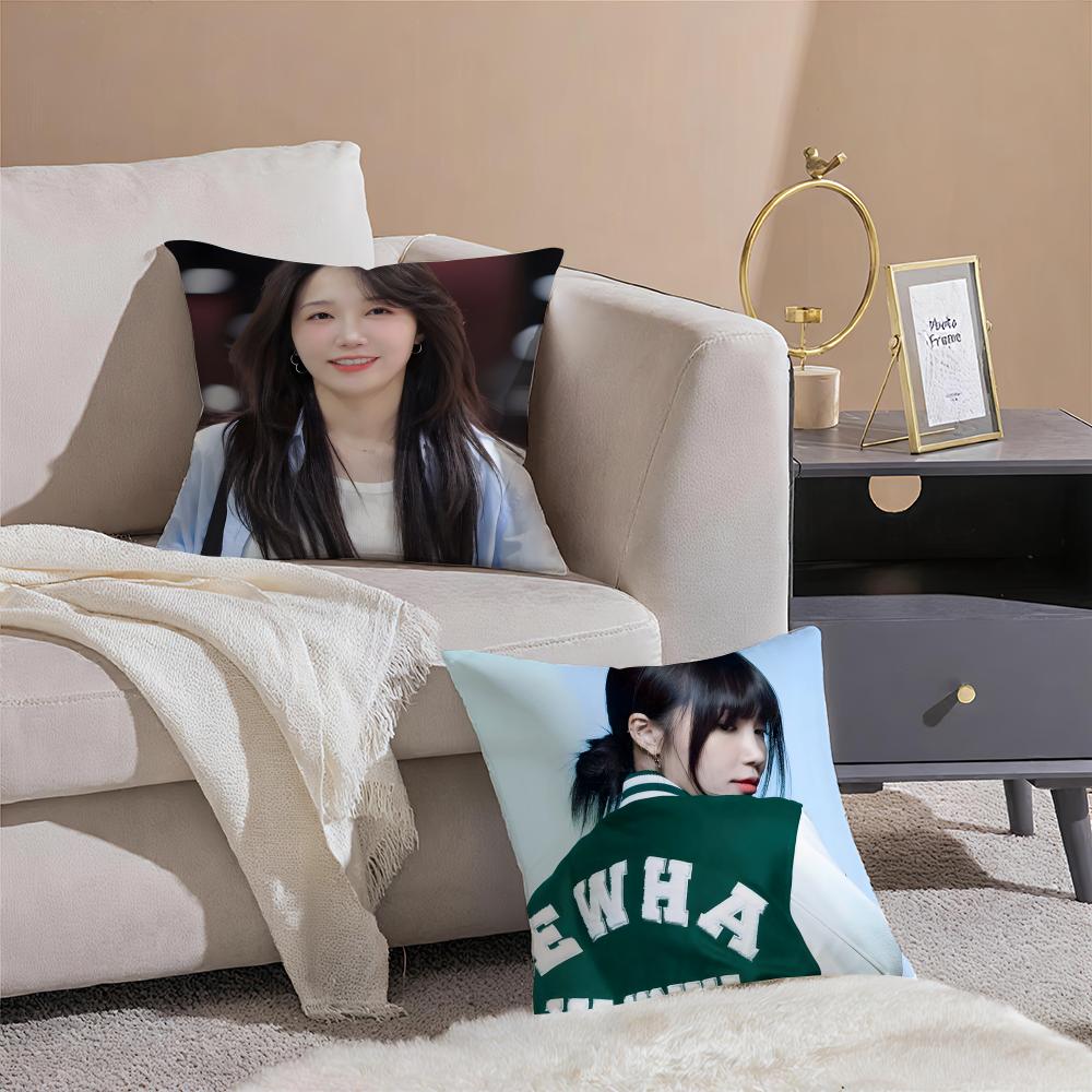 singer sweet JJung Eun Ji Cushion Cover Throw Pillow Cover Hidden Button Durable Polyester Chair Cushion