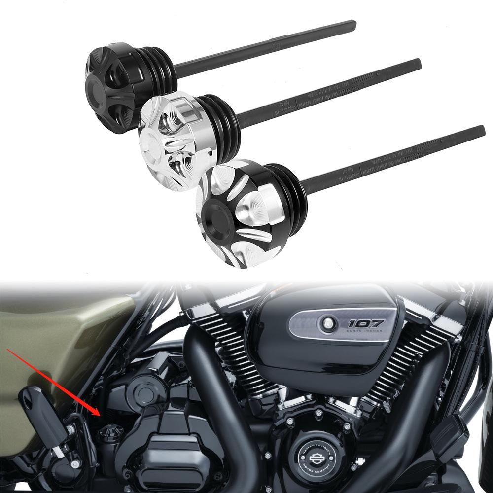 Colorful Hexagonal CNC Aluminum Engine Oil Dipstick for Motorcycle Modification Plated Dipstick