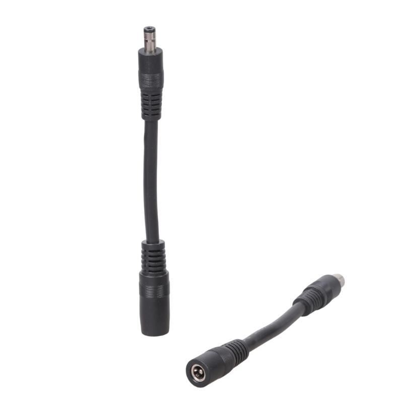 2Pcs/set Short Conversion Power Cord DC5521 To DC8020 Adapter Cable Male Female Connectors For Solar Panel System