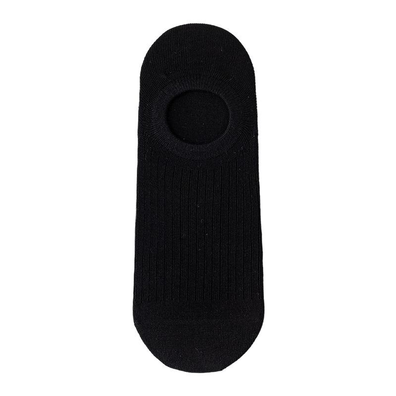Носки Мужские Летние Мужские Чистый Хлопок Низкие Незаметные Носки Силиконовые Противоскользящие Нескользящие Носки-лодочки Антибактериальные Дышащие Короткие Носки Мужские 1 pair чёрный