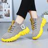 Women's shoes new breathable sneakers platform single shoes mesh soft sole thick sole bright trend shoes women's
