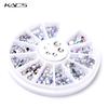 kads AB Round Nail Art Decorations Nail Art Rhinestones for Nails Accessories for Nail Decoration Rhinestone Supplies