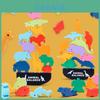 Wooden Marine Animal Stacking Blocks For Early Learning Cognitive Development