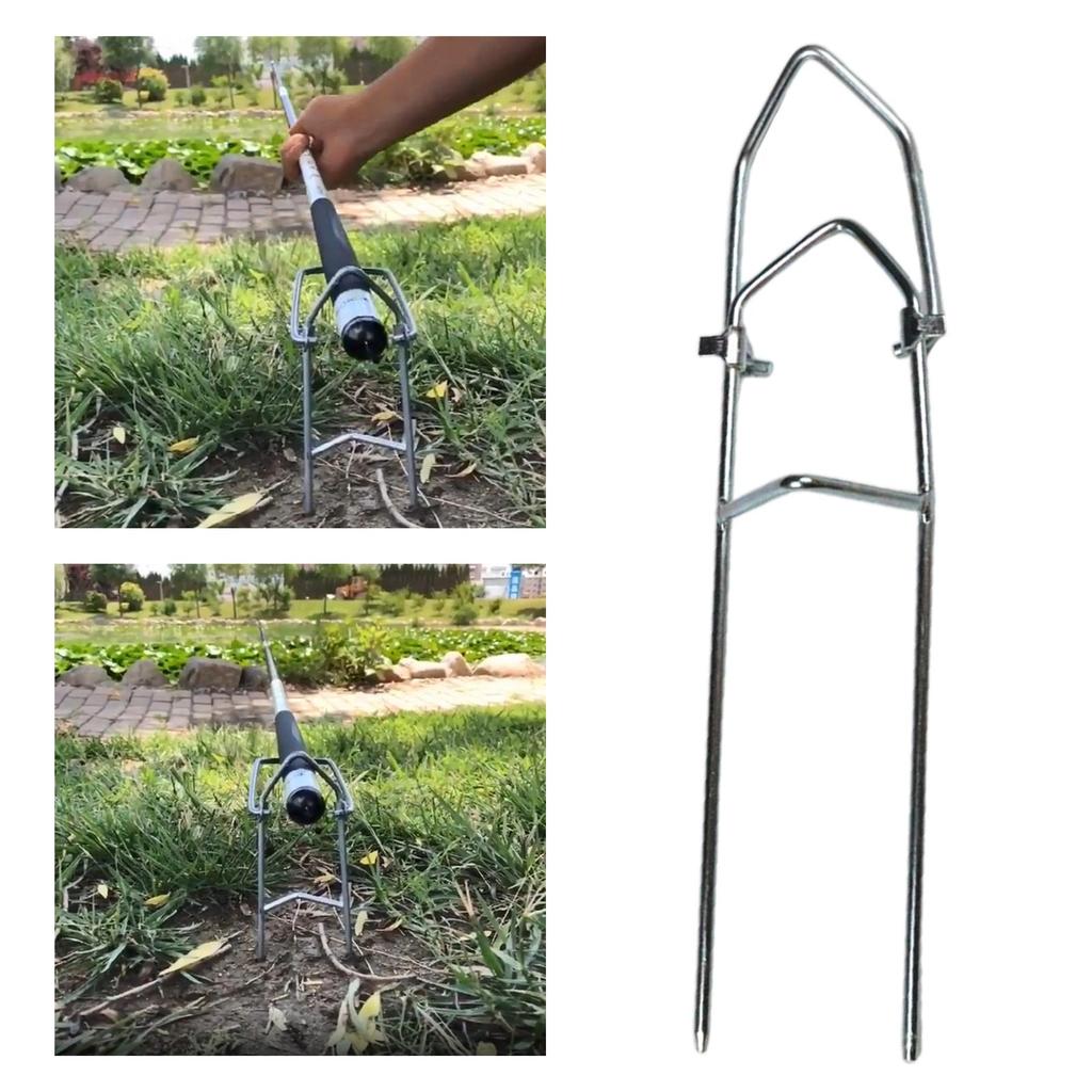 Fishing Pole Holder Ground Stand Rod Rack Universal Pole Holder Stand