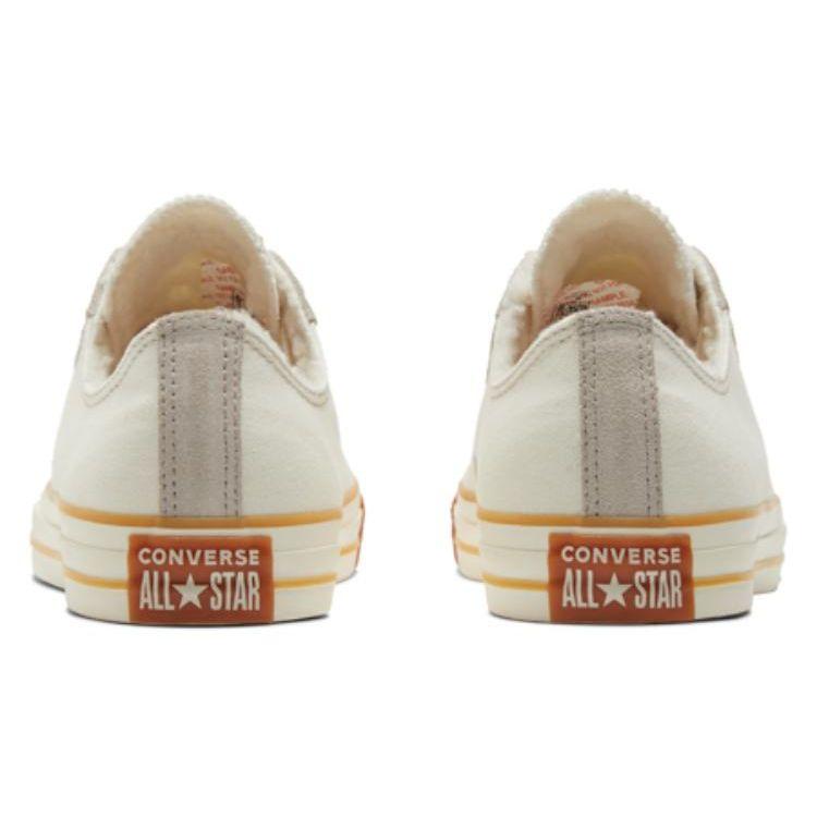 Converse All Star Cream White Orange A04916C Unisex Low Top Canvas Sneakers