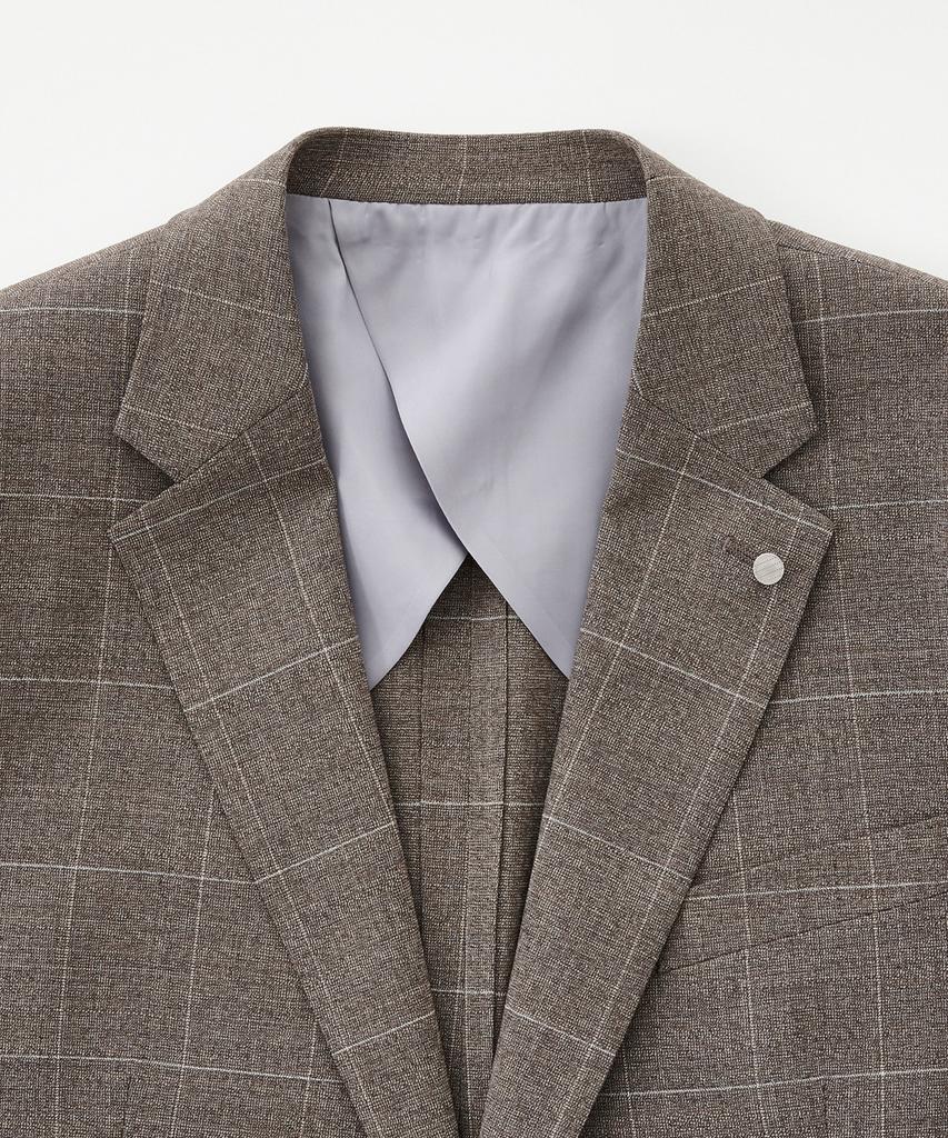 Stco [Summer] Extra Fine Wool 30 Summer Formal Jacket_Beige Check (Classic Fit)_Ssjub55Ccd