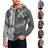 Men's Color Oversized Hoodie with Pocket and Drawstring for Casual Wear
