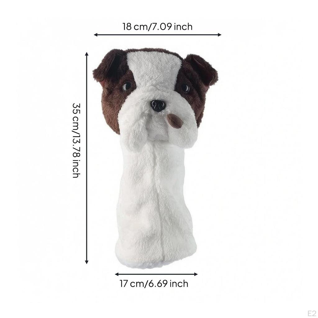 Dog Golf Headcover Soft Club Head Cover Unique for Golfers